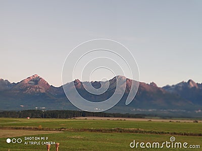 Hugh tatras september morning Stock Photo