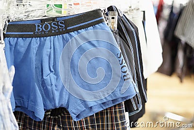 Hugo Boss underpants Editorial Stock Photo