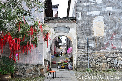 Huizhou style ancient architecture in Anhui Province, China Stock Photo