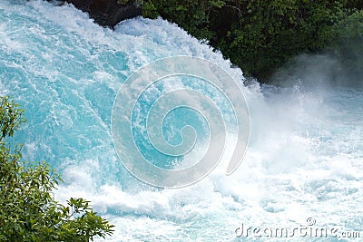 Huka Falls, Waikato River, New Zealand Stock Photo