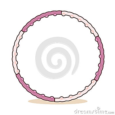 Hula hoop, gymnastic equipment, exercise, , isolated on white background Stock Photo