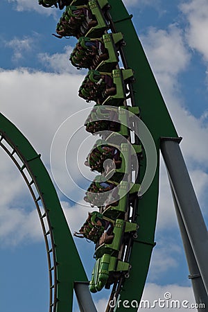 Hulk Roller Coaster Islands of Adventure Orlando Editorial Stock Photo