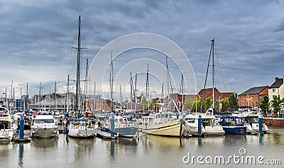 Hull Marina in Yorkshire Stock Photo