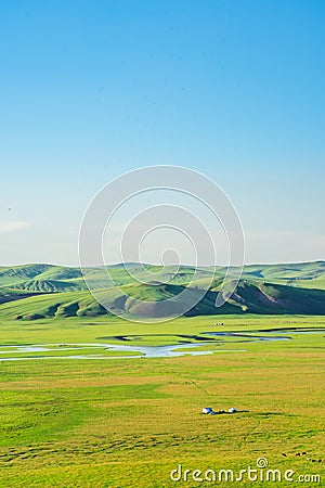 Hulun Buir grassland Stock Photo
