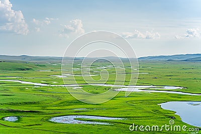 Hulun Buir grassland Stock Photo