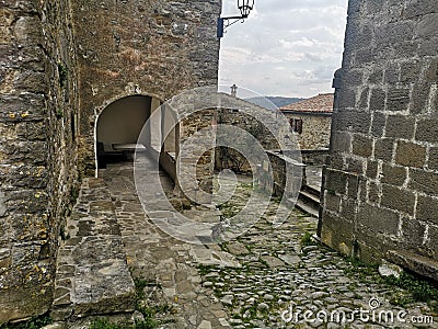 Hum Smallest Town in the World / Istria, Croatia Stock Photo