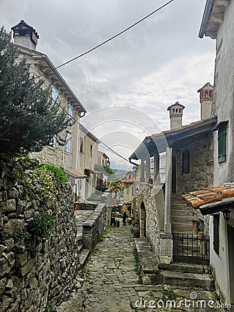 Hum Smallest Town in the World / Istria, Croatia Editorial Stock Photo