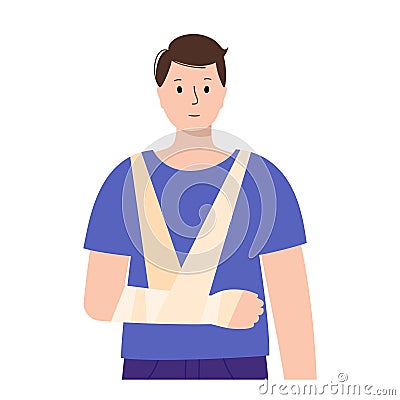 human arm trauma Vector Illustration