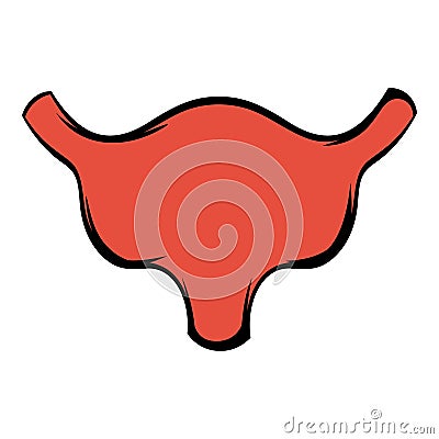 Human bladder icon, icon cartoon Vector Illustration