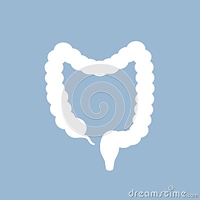 Human bowels vector icon Vector Illustration