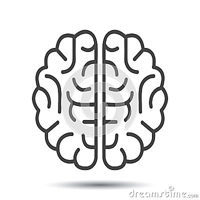 Human brain icon - vector Vector Illustration