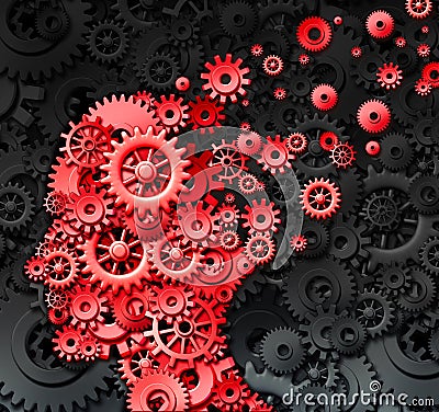 Human Brain Injury Stock Photo