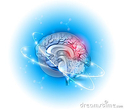 Human brain treatment Vector Illustration