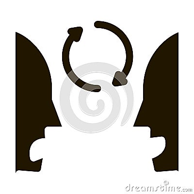 human dementia icon Vector Glyph Illustration Vector Illustration