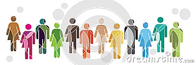 Human Diversity concept Vector Illustration