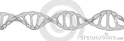 Human DNA .Biotechnology, biochemistry, genetics and medicine concept.illustration Stock Photo