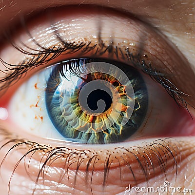 Human eye close-up Stock Photo