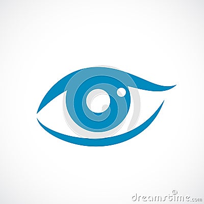 Human eye vector icon Vector Illustration