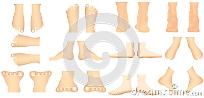 Human foot Vector Illustration