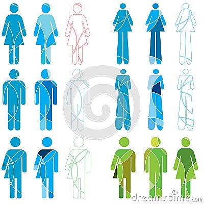 Human Gender icons Vector Illustration