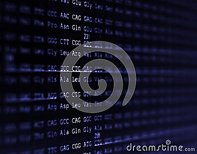 Human genome sequence Stock Photo