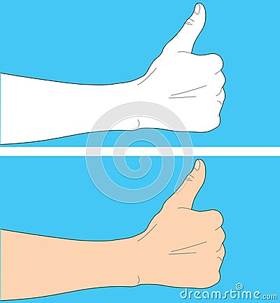 Human hand gesture Cartoon Illustration