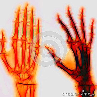 Human hand. Illustration Stock Photo