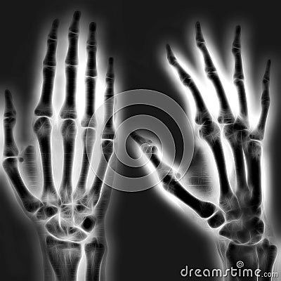 Human hand. Illustration Stock Photo