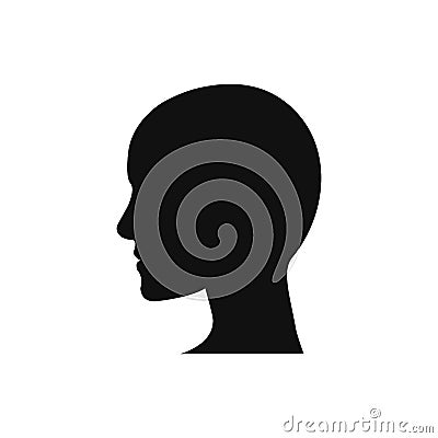 Human head silhouette Cartoon Illustration