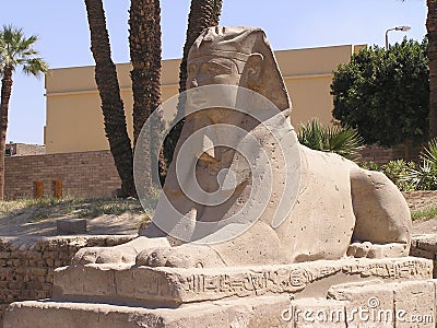 human-headed sphinx 2 Stock Photo