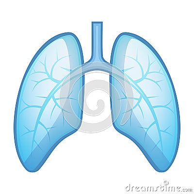 Human Health Lungs and Bronchi Vector Illustration