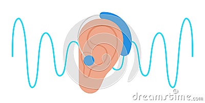 hearing aid icon Vector Illustration