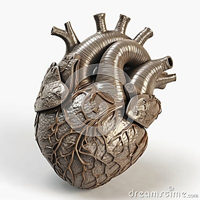 Human heart close up, 3d Stock Photo
