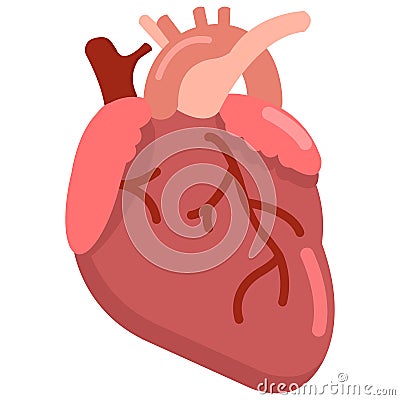 Human heart organ icon, vector illustration Vector Illustration