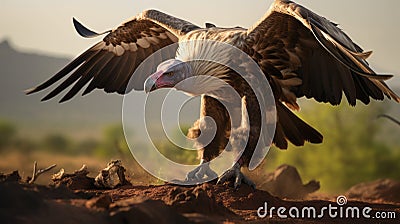 Exploring Vulture Feeding Behavior In The Wild With Canon M50 Stock Photo