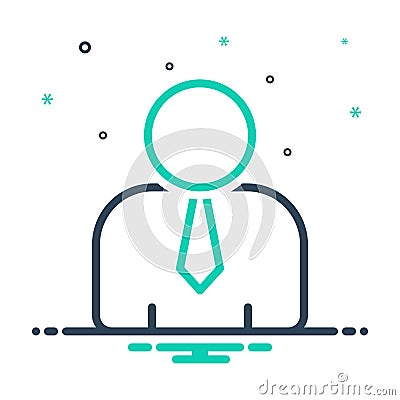 Mix icon for Human, people and guy Vector Illustration