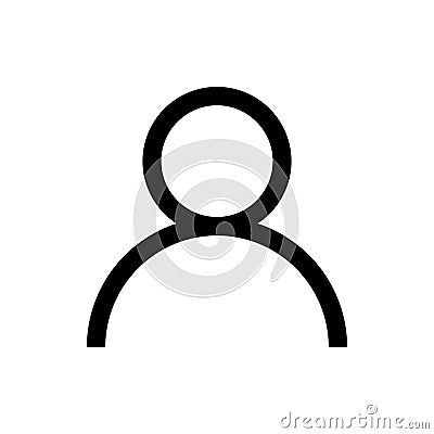 Human icon. User symbol. Profile sign. Vector illustration Cartoon Illustration