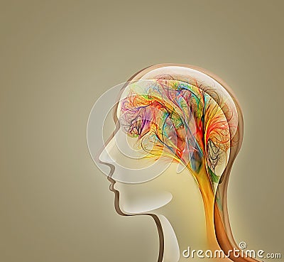 Human imagination conceptual image Stock Photo