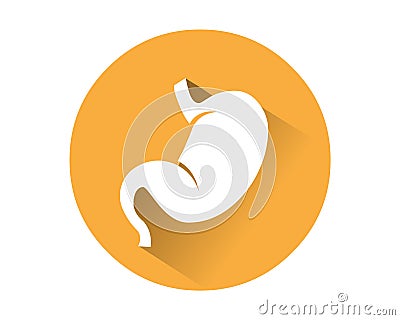 Stomach icon .Human internal organ Vector Illustration