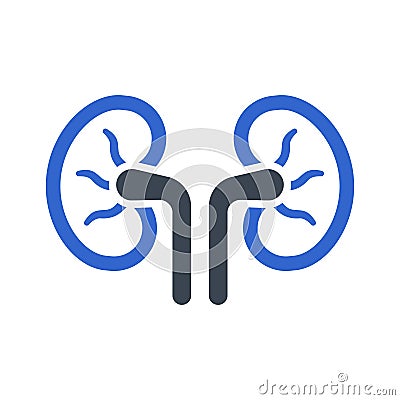 Human kidney icon Vector Illustration