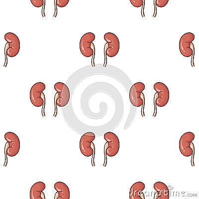 Human kidneys icon in cartoon style isolated on white background. Human organs symbol stock vector illustration. Vector Illustration