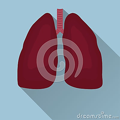 Human Lungs icon Vector Illustration