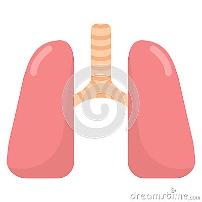 Human lungs organ icon, vector illustration Vector Illustration