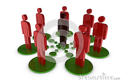 Human network Stock Photo