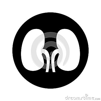 Human organ kidneys icon Vector Illustration