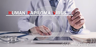 Human Papiloma Virus. HPV Stock Photo