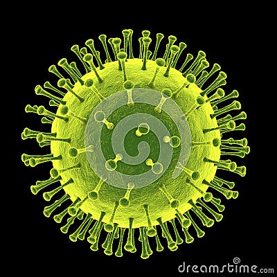 Human pathogenic virus Cartoon Illustration