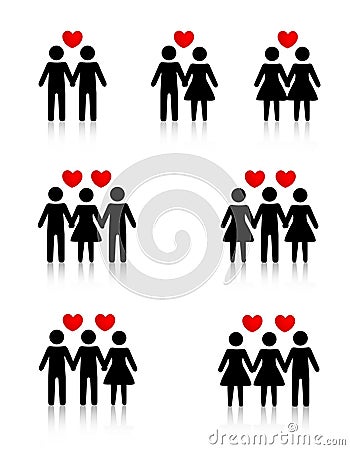 Human relationships Vector Illustration