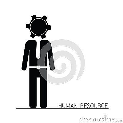 Human resource icon vector Vector Illustration