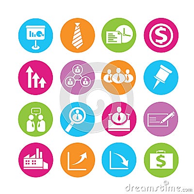 Human resource icons Stock Photo